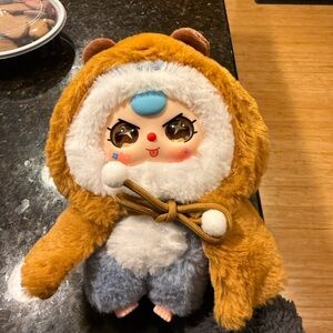 SOLD Cute Plush Doll with Bear Hoodie